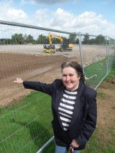 All-weather football pitch at Marlwood School, Alveston