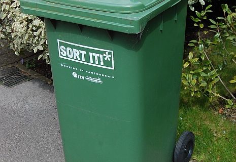 A South Gloucestershire Council 'green bin'.