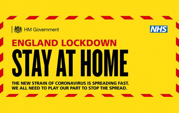 Covid-19 England Lockdown (January 2021): Stay at Home.