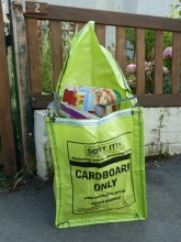 South Gloucestershire cardboard recycling bag