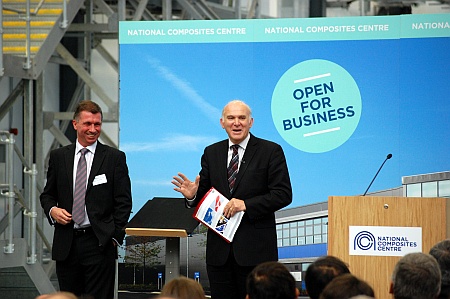 Vince Cable opens the National Composites Centre, Bristol