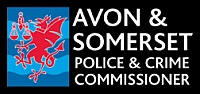 Banner showing a logo and the words: "Avon & Somerset Police and Crime Commissioner".