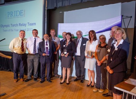 South Gloucestershire Council's 'team of the year' award winners for 2013.
