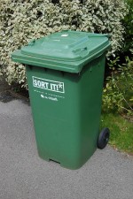 A South Gloucestershire Council  'green bin'.