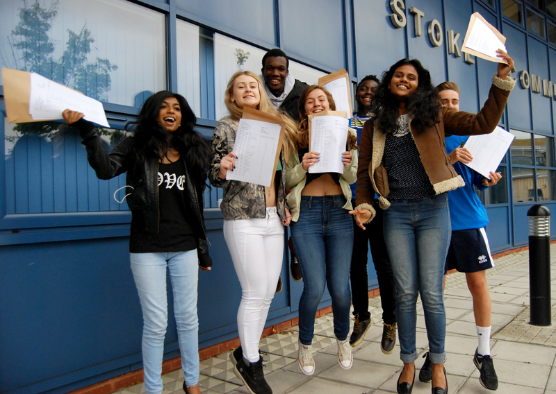 GCSE high-achievers at Bradley Stoke Community School.