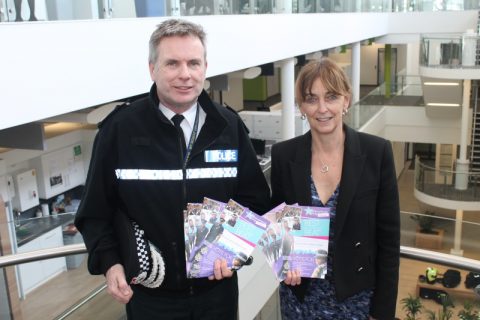 PCC Sue Mountstevens and Acting Chief Constable John Long promote the 2015 Neighbourhood Policing Awards.