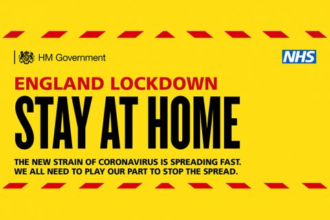 Covid-19 England Lockdown (January 2021): Stay at Home.