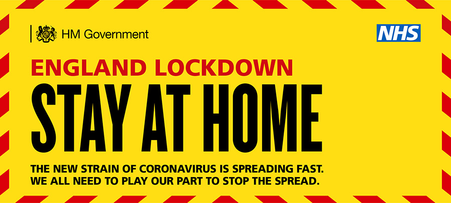 COVID-19 England Lockdown (January 2021): Stay at Home