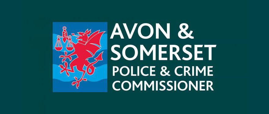 Banner showing a logo and the words: "Avon & Somerset Police and Crime Commissioner".