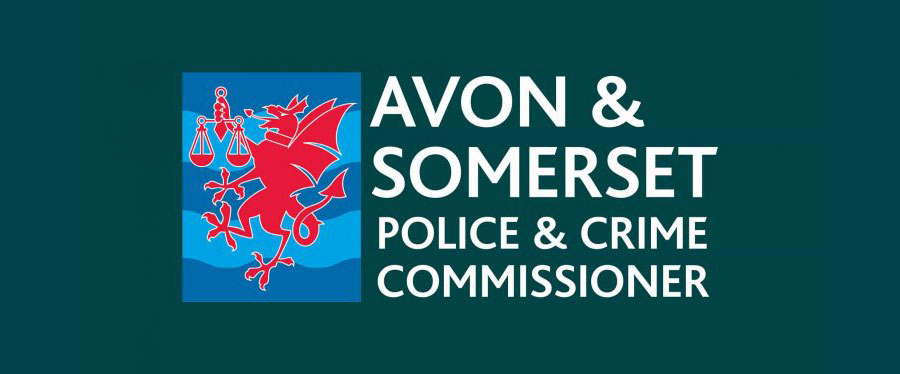 Banner showing a logo and the words: "Avon & Somerset Police and Crime Commissioner".